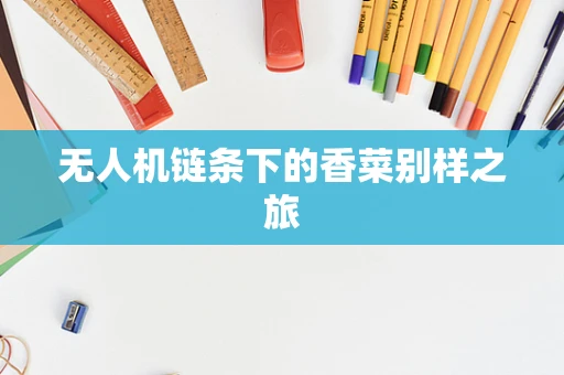 无人机链条下的香菜别样之旅