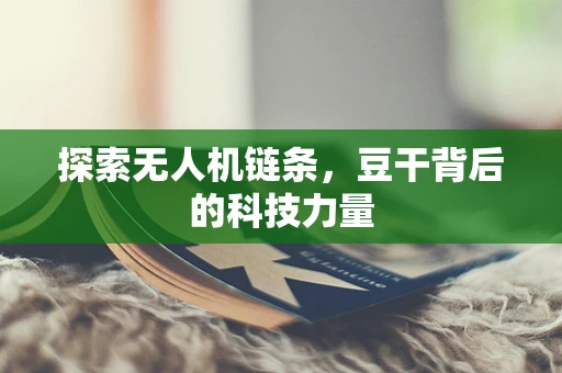 探索无人机链条，豆干背后的科技力量