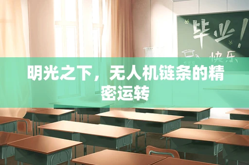 明光之下，无人机链条的精密运转