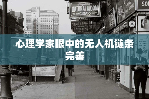 心理学家眼中的无人机链条完善