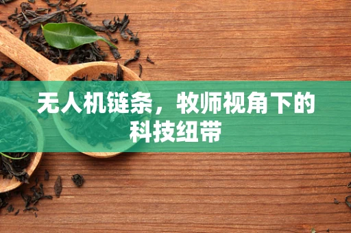 无人机链条，牧师视角下的科技纽带