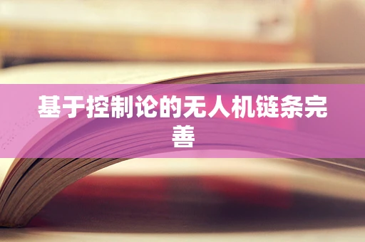基于控制论的无人机链条完善