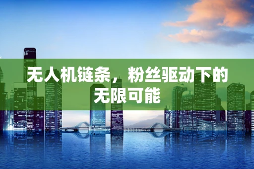 无人机链条，粉丝驱动下的无限可能