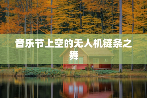 音乐节上空的无人机链条之舞