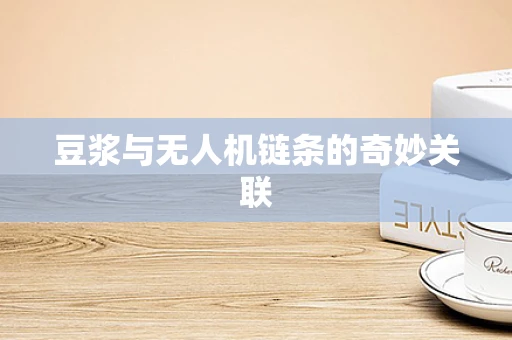 豆浆与无人机链条的奇妙关联