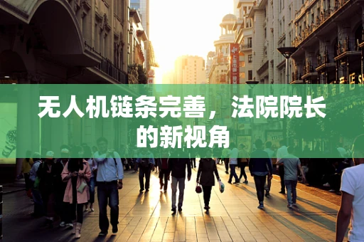 无人机链条完善，法院院长的新视角
