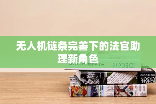 无人机链条完善下的法官助理新角色