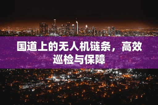 国道上的无人机链条，高效巡检与保障
