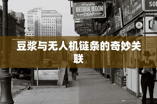 豆浆与无人机链条的奇妙关联