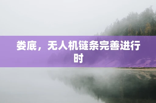 娄底，无人机链条完善进行时