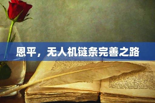 恩平，无人机链条完善之路