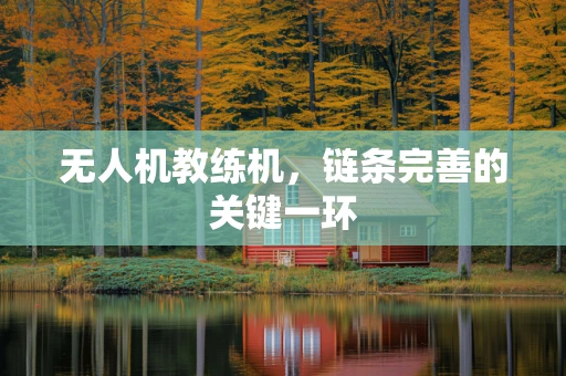 无人机教练机，链条完善的关键一环