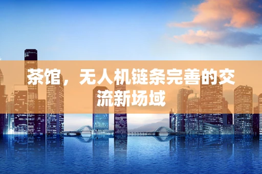 茶馆，无人机链条完善的交流新场域
