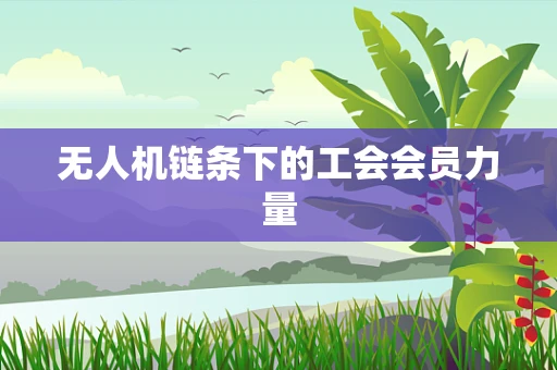 无人机链条下的工会会员力量
