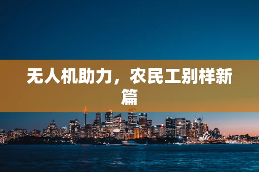 无人机助力，农民工别样新篇