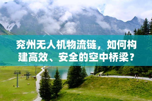 兖州无人机物流链，如何构建高效、安全的空中桥梁？