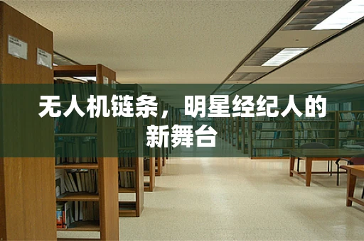 无人机链条，明星经纪人的新舞台