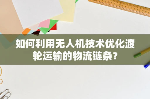 如何利用无人机技术优化渡轮运输的物流链条？