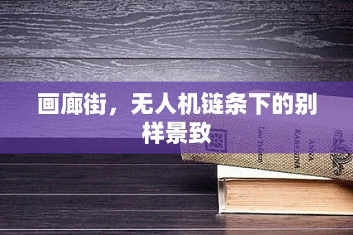 画廊街，无人机链条下的别样景致
