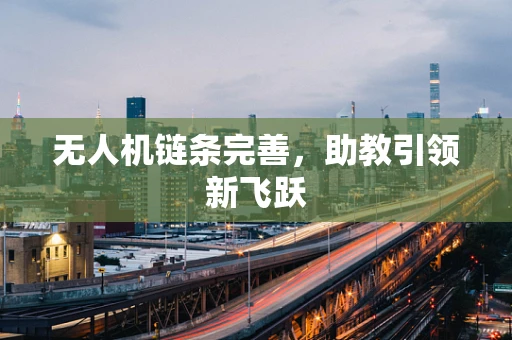 无人机链条完善，助教引领新飞跃