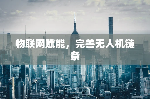物联网赋能，完善无人机链条