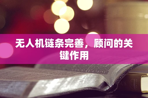 无人机链条完善，顾问的关键作用