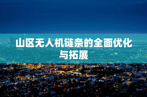 山区无人机链条的全面优化与拓展