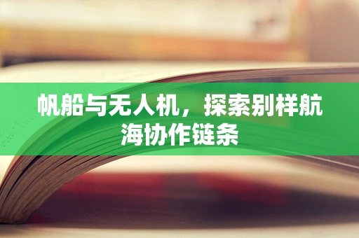 帆船与无人机，探索别样航海协作链条