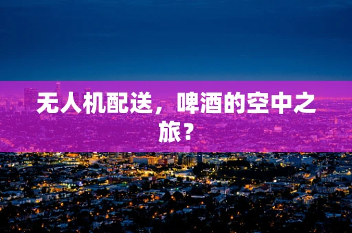 无人机配送，啤酒的空中之旅？