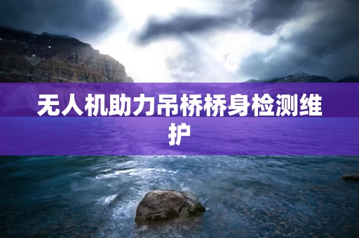 无人机助力吊桥桥身检测维护