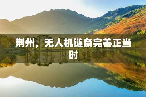 荆州，无人机链条完善正当时