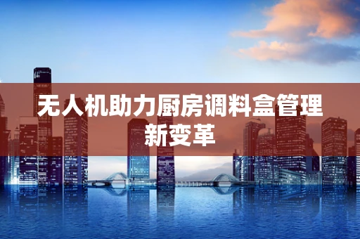 无人机助力厨房调料盒管理新变革