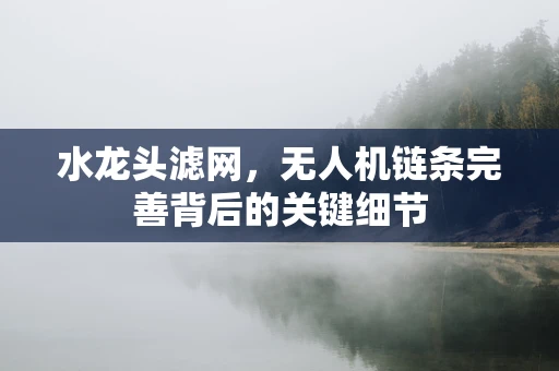 水龙头滤网，无人机链条完善背后的关键细节