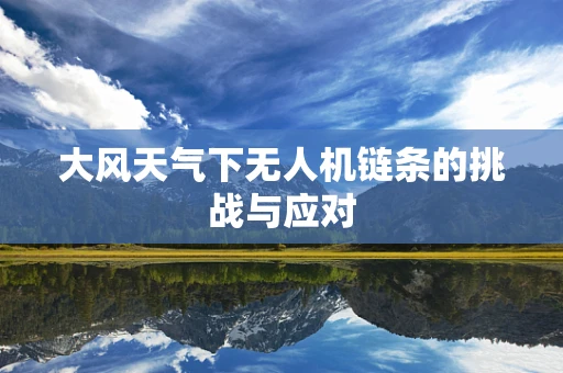 大风天气下无人机链条的挑战与应对