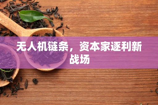 无人机链条，资本家逐利新战场