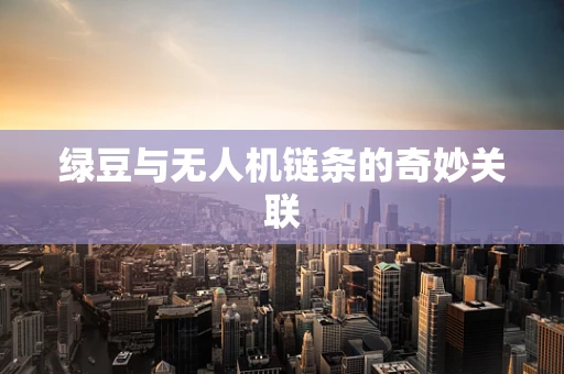 绿豆与无人机链条的奇妙关联