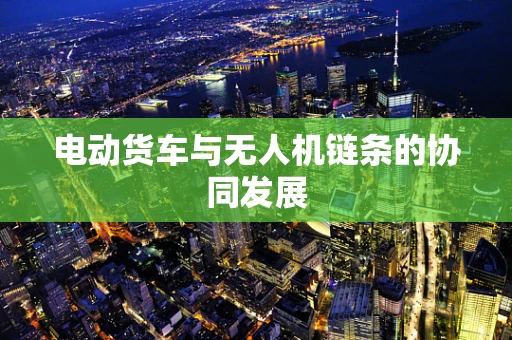 电动货车与无人机链条的协同发展