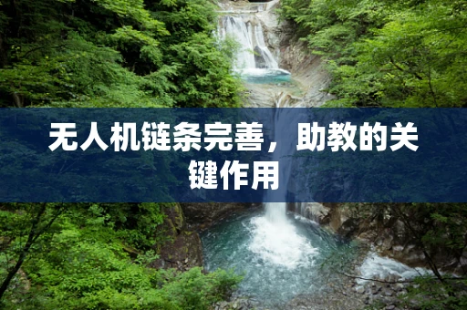 无人机链条完善，助教的关键作用