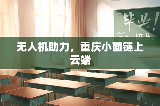 无人机助力，重庆小面链上云端