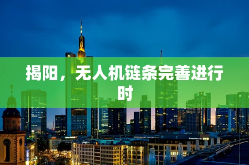 揭阳，无人机链条完善进行时