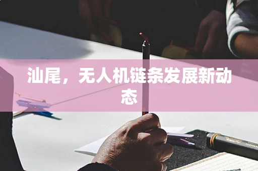 汕尾，无人机链条发展新动态