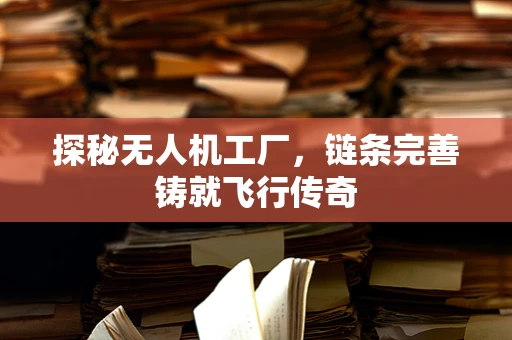 探秘无人机工厂，链条完善铸就飞行传奇