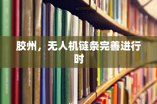 胶州，无人机链条完善进行时