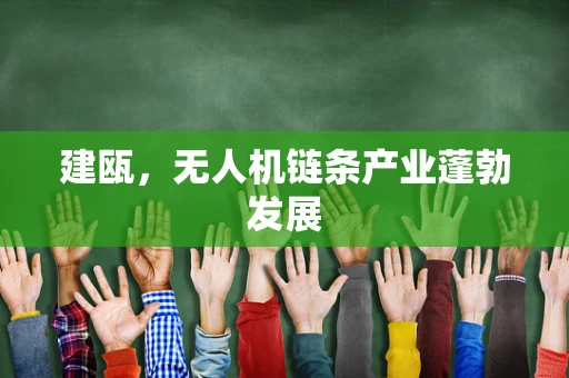 建瓯，无人机链条产业蓬勃发展