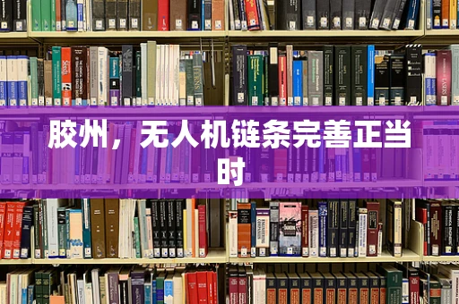 胶州，无人机链条完善正当时