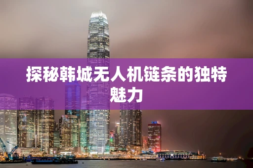 探秘韩城无人机链条的独特魅力