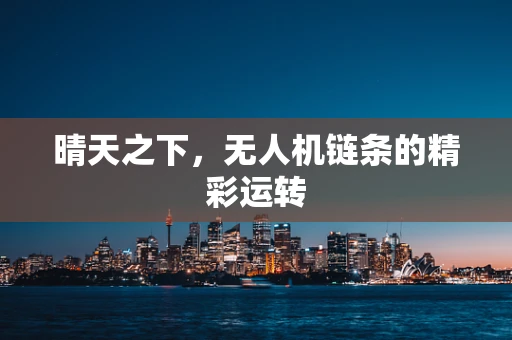 晴天之下，无人机链条的精彩运转